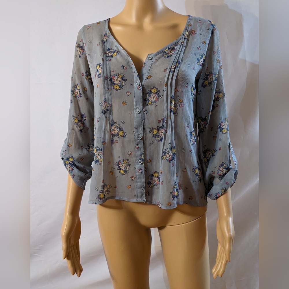 Mossimo Supply Co. Floral Blouse, Size Small, T3W